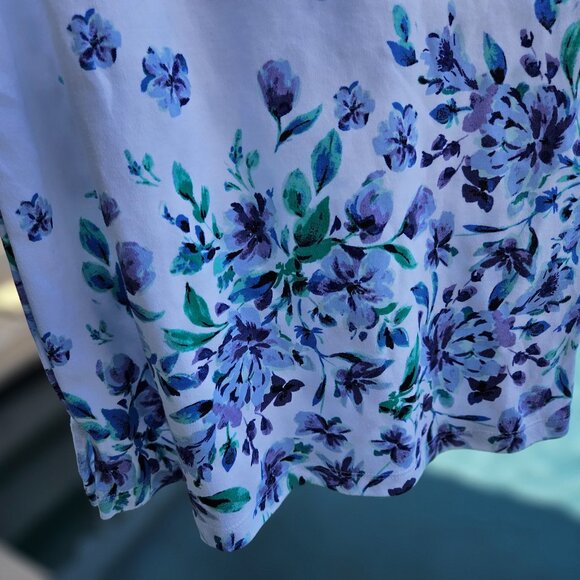 Karen Scott Tulerie Dream Floral Top Women's Small - Picture 3 of 10